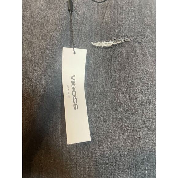 Vigoss Womens Denim Mid Rise Distressed Marley Cut-Off Shorts Size 20W Black - Picture 4 of 7